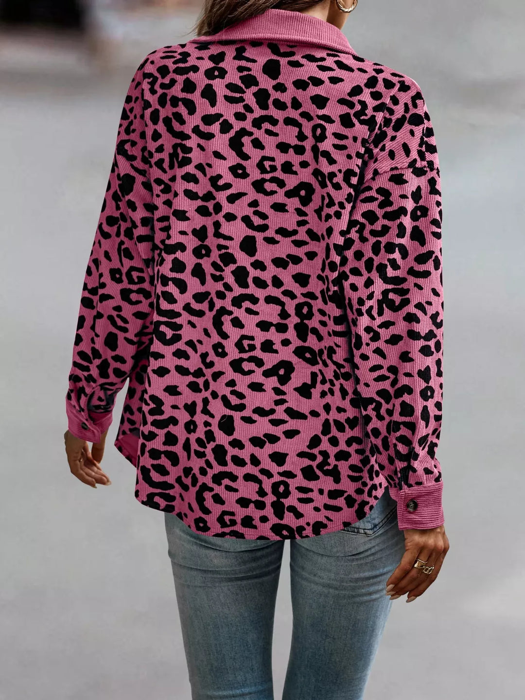 Tamara | Bunda s leopardím vzorem a knoflíky
