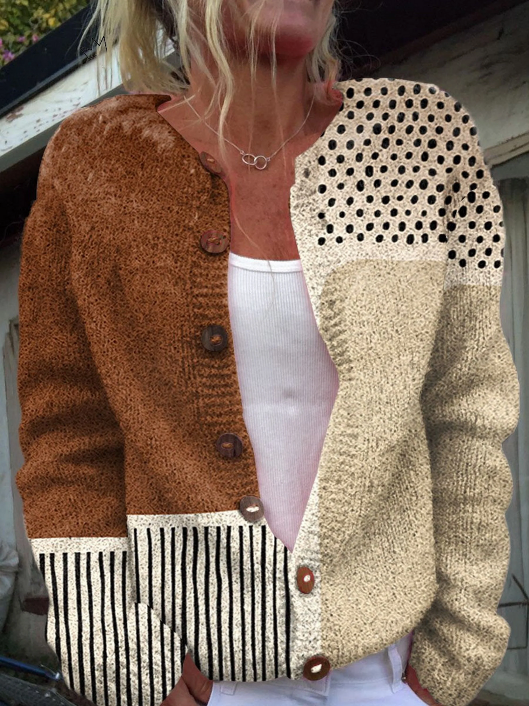 Betty | Vintage patchworkový kardigan