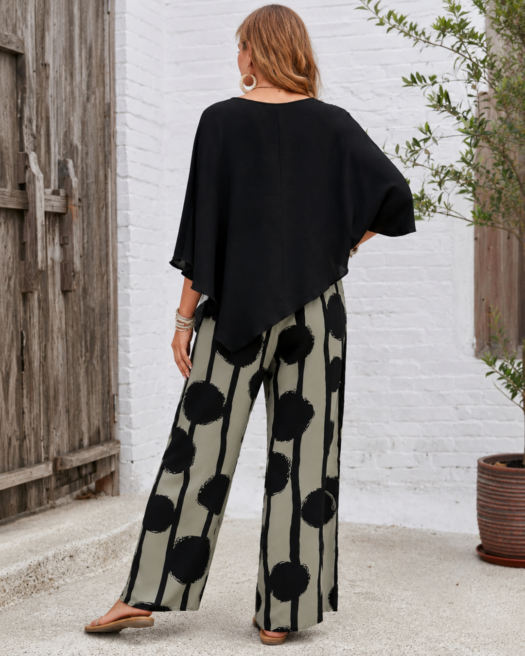 Lisa | Dvoudílná souprava se širokými kalhotami