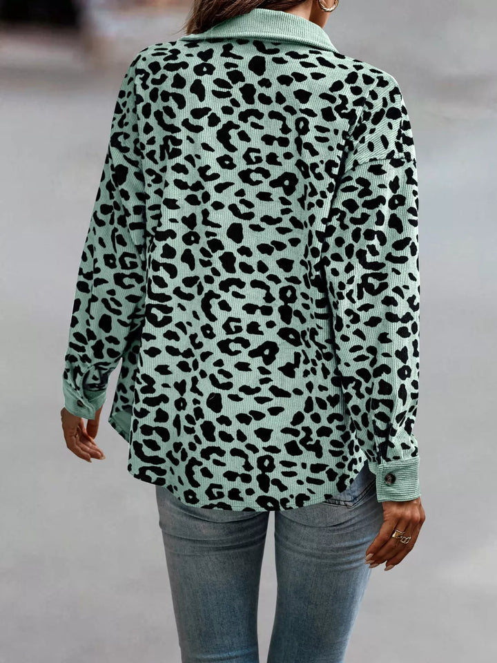Tamara | Bunda s leopardím vzorem a knoflíky