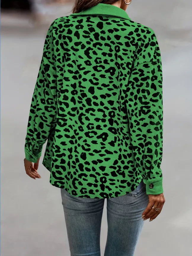 Tamara | Bunda s leopardím vzorem a knoflíky
