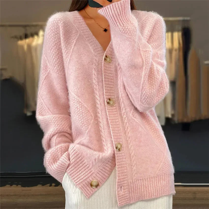 Jenny | Kardigan na knoflíky s dlouhými rukávy