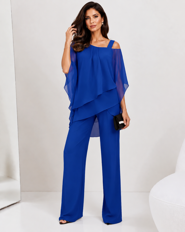 Joana | Elegantní dvoudílná šifonová souprava