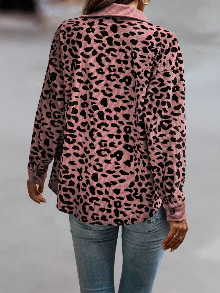 Tamara | Bunda s leopardím vzorem a knoflíky