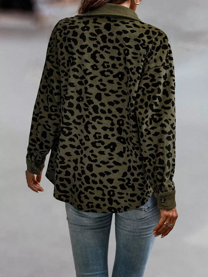 Tamara | Bunda s leopardím vzorem a knoflíky
