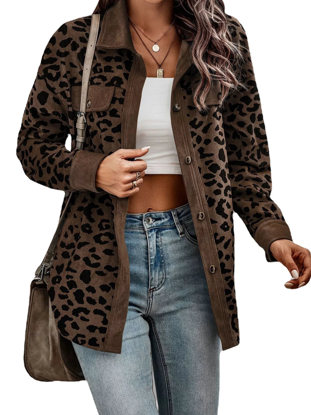 Tamara | Bunda s leopardím vzorem a knoflíky