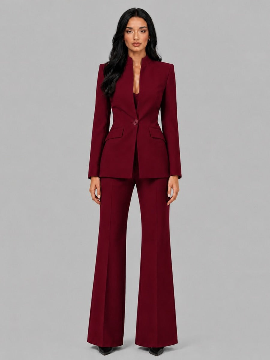 Dagmar | Souprava se sakem se stojáčkem a zvonovými kalhotami