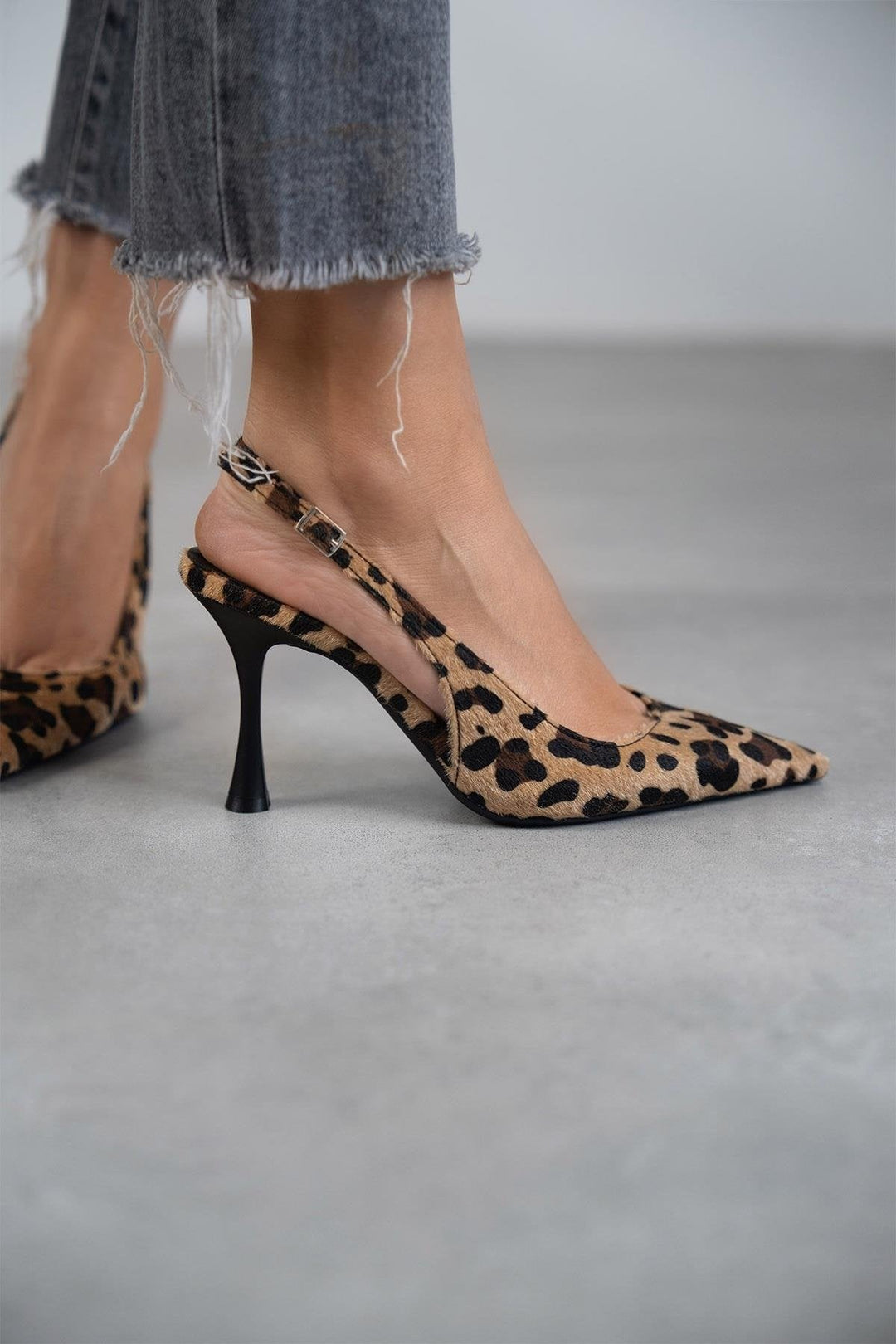 Dáša | Boty na podpatku s leopardím vzorem