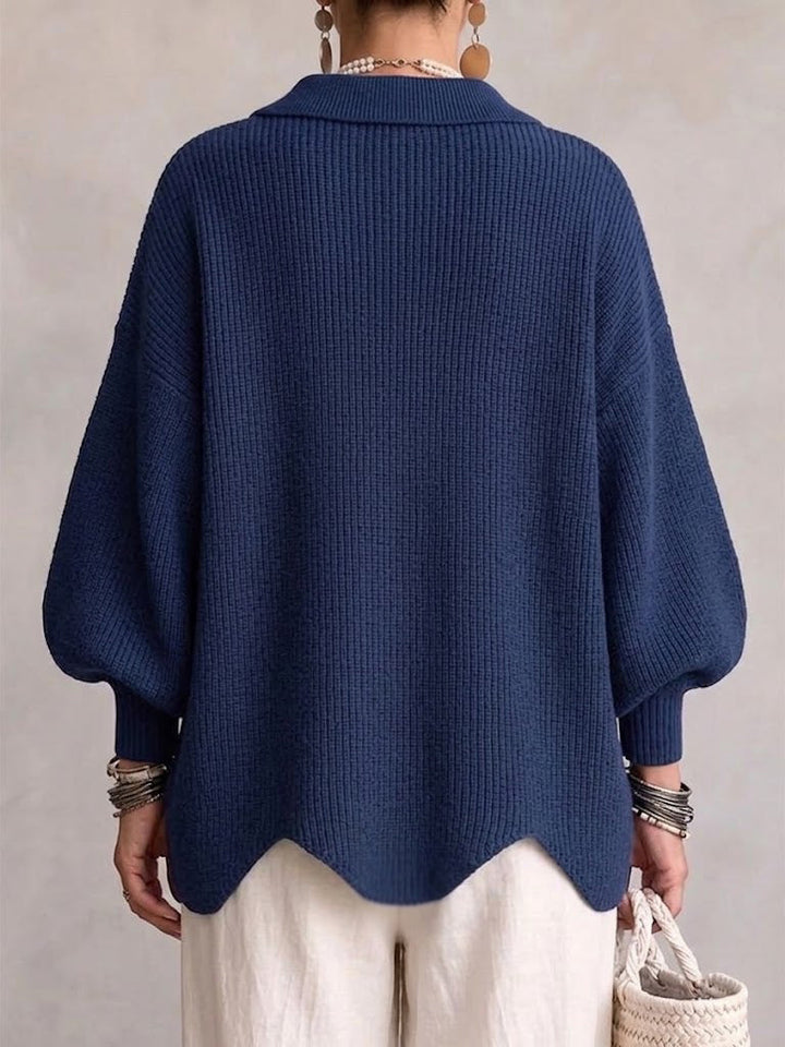 Perla | Oversize kardigan se zlatými knoflíky