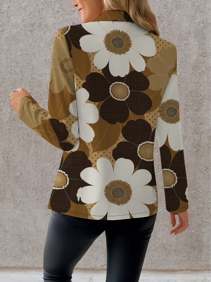 Natasha | Sako s velkými vintage kopretinami